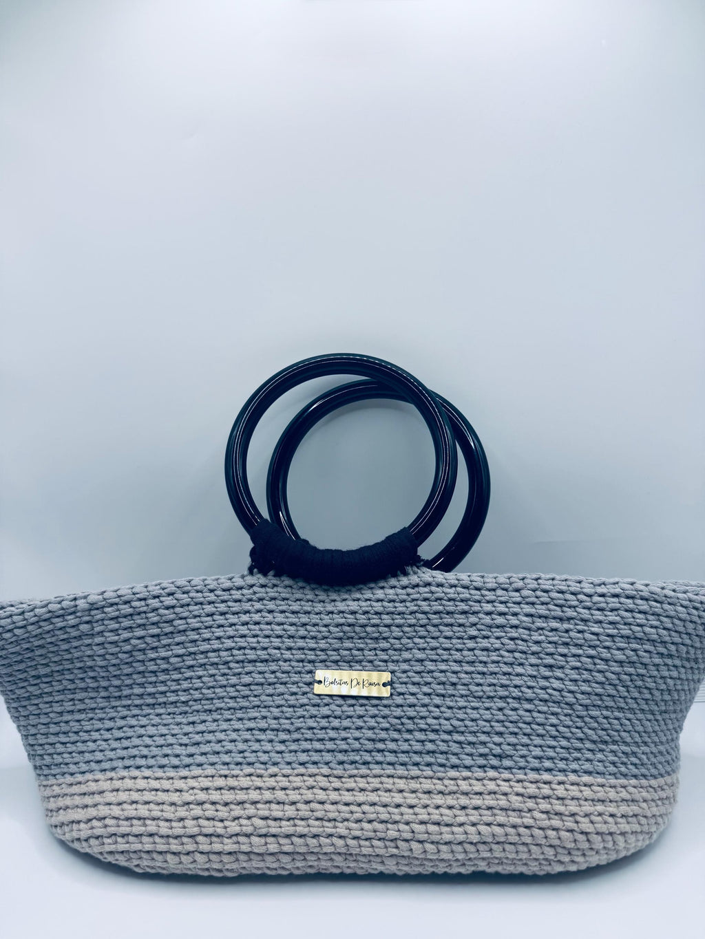 The Solene — Minimalist Crochet Ring Handle Handbag – Structured Everyday Style