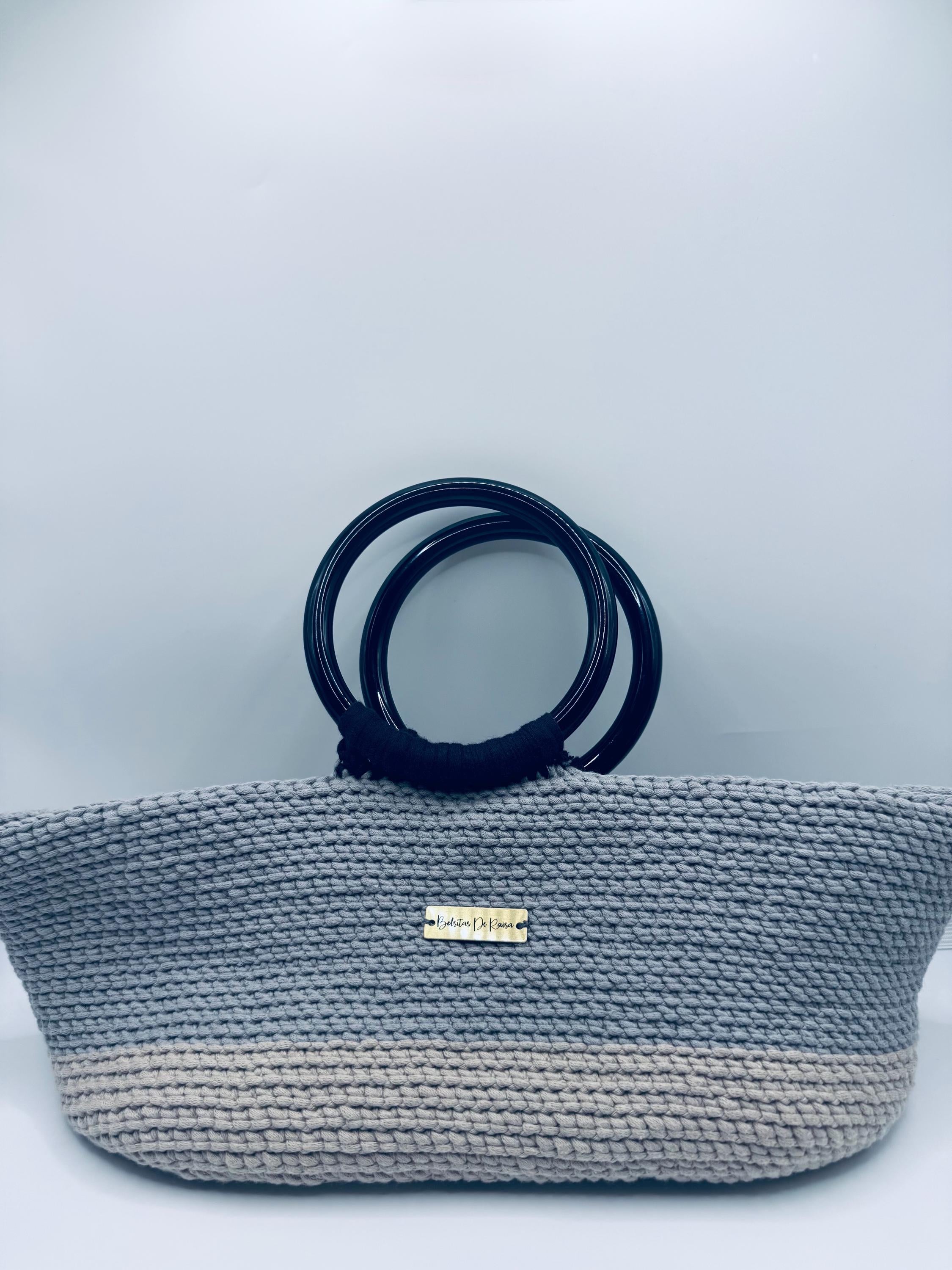 The Solene — Minimalist Crochet Ring Handle Handbag – Structured Everyday Style