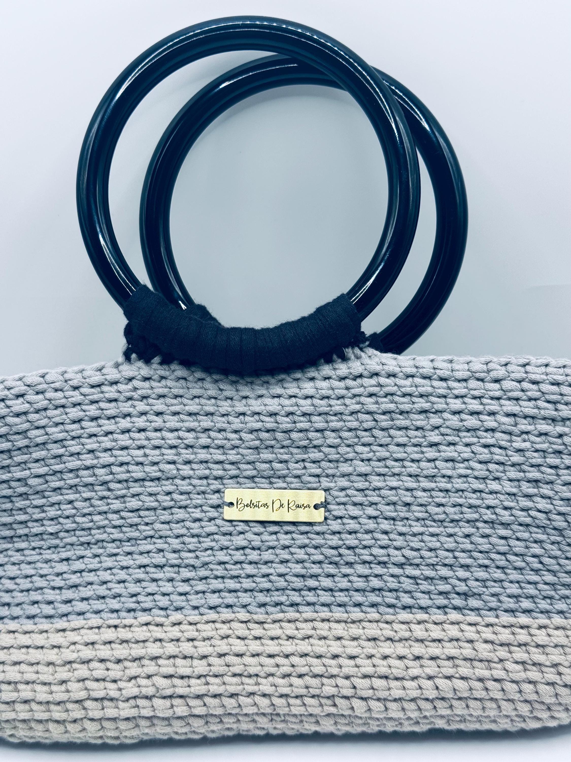 The Solene — Minimalist Crochet Ring Handle Handbag – Structured Everyday Style