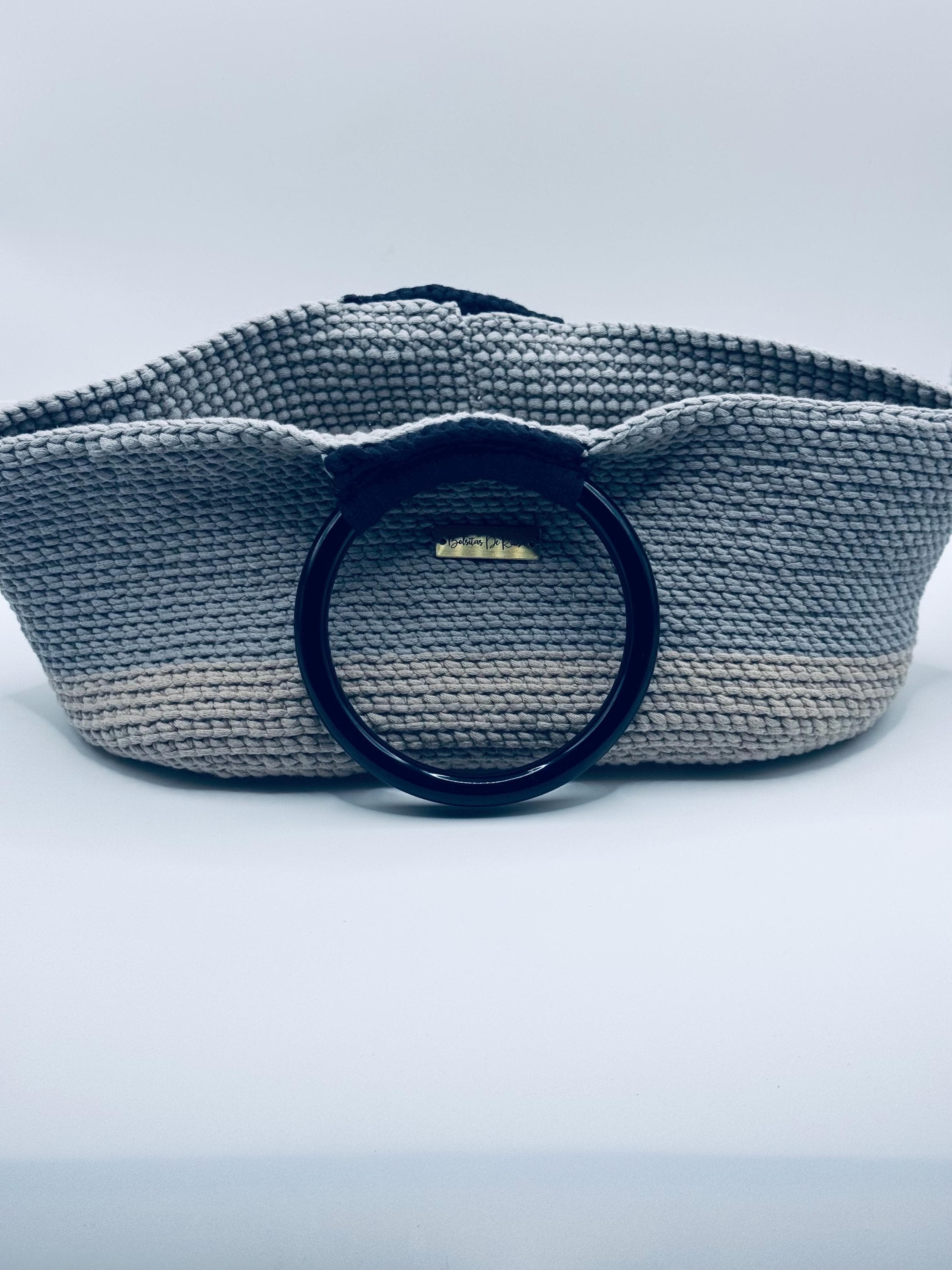 The Solene — Minimalist Crochet Ring Handle Handbag – Structured Everyday Style