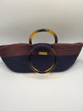 The Arlo — Structured Minimalist Crochet Handbag with Statement Ring Handles