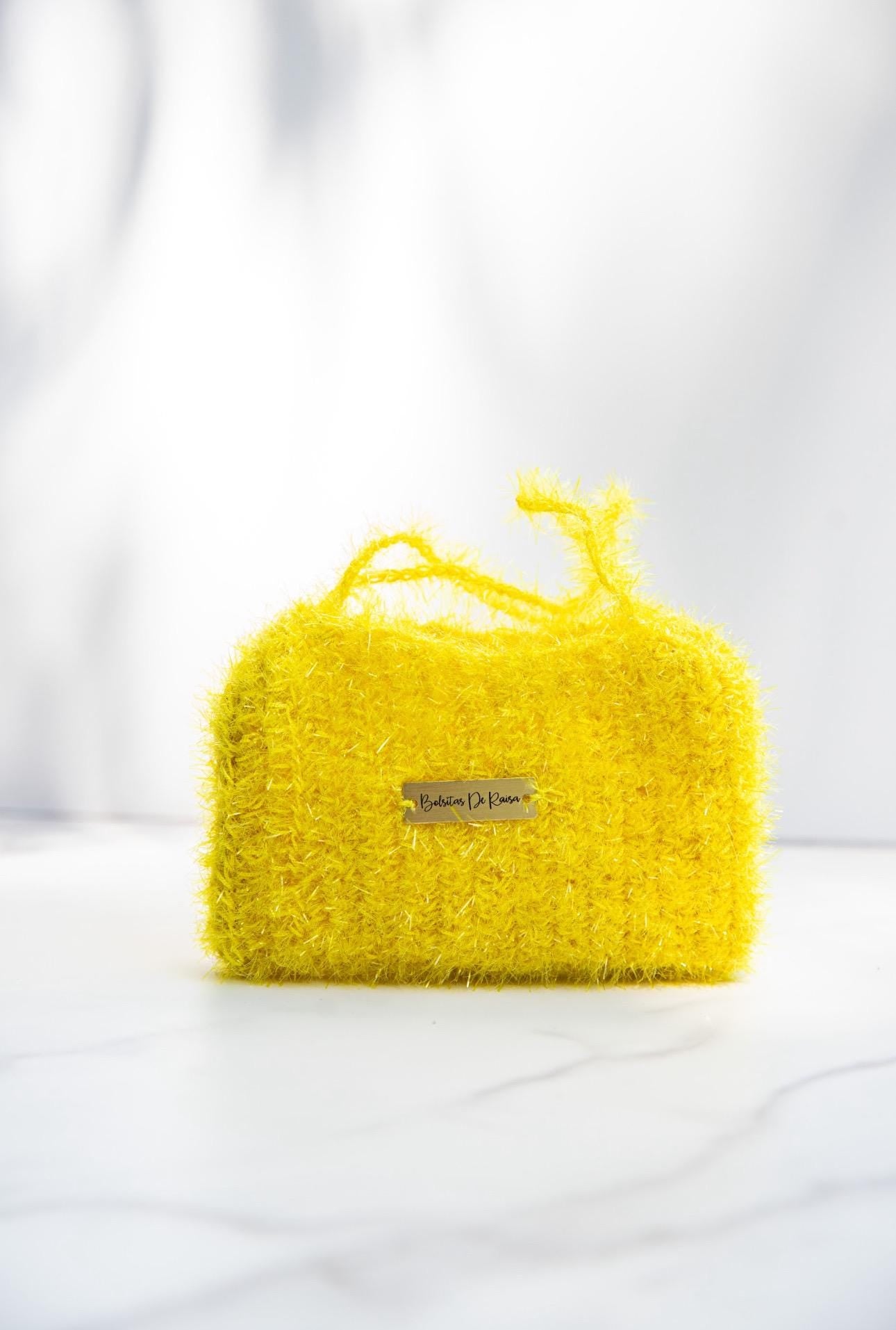The Luma Mini — Minimalist Fuzzy Crochet Mini Purse – Soft Statement Style