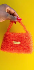 The Luma Mini — Minimalist Fuzzy Crochet Mini Purse – Soft Statement Style
