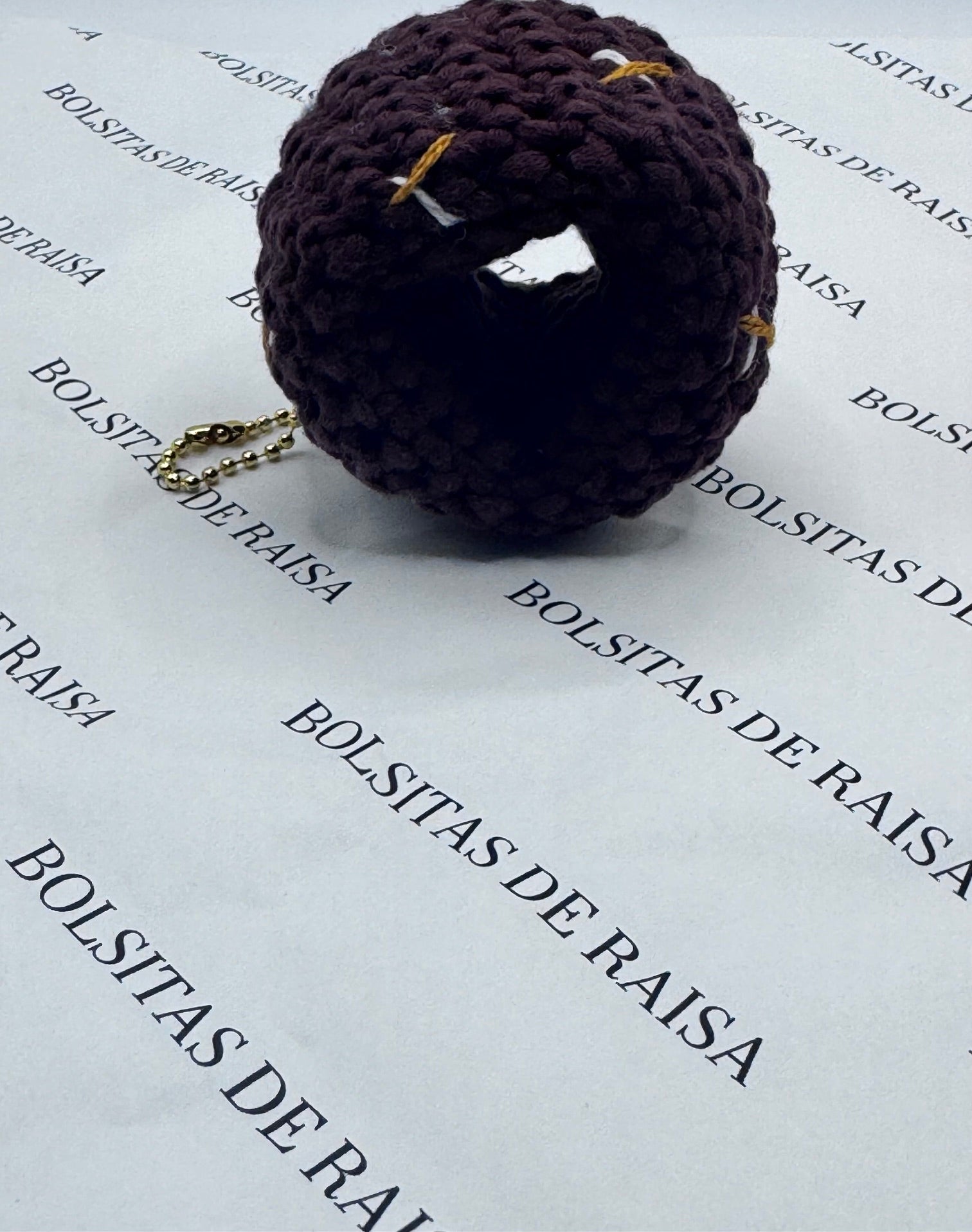 Handmade Crocheted Donut Charm | Kawaii Food Accessory, Bag Keychain Gift