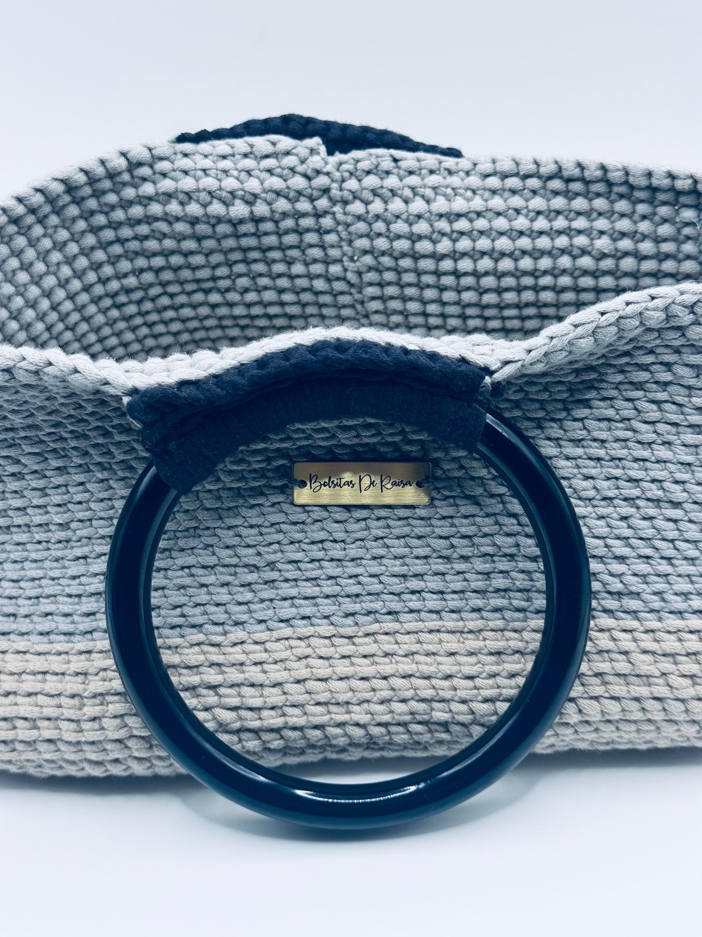 The Solene — Minimalist Crochet Ring Handle Handbag – Structured Everyday Style