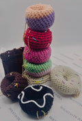 Handmade Crocheted Donut Charm | Kawaii Food Accessory, Bag Keychain Gift