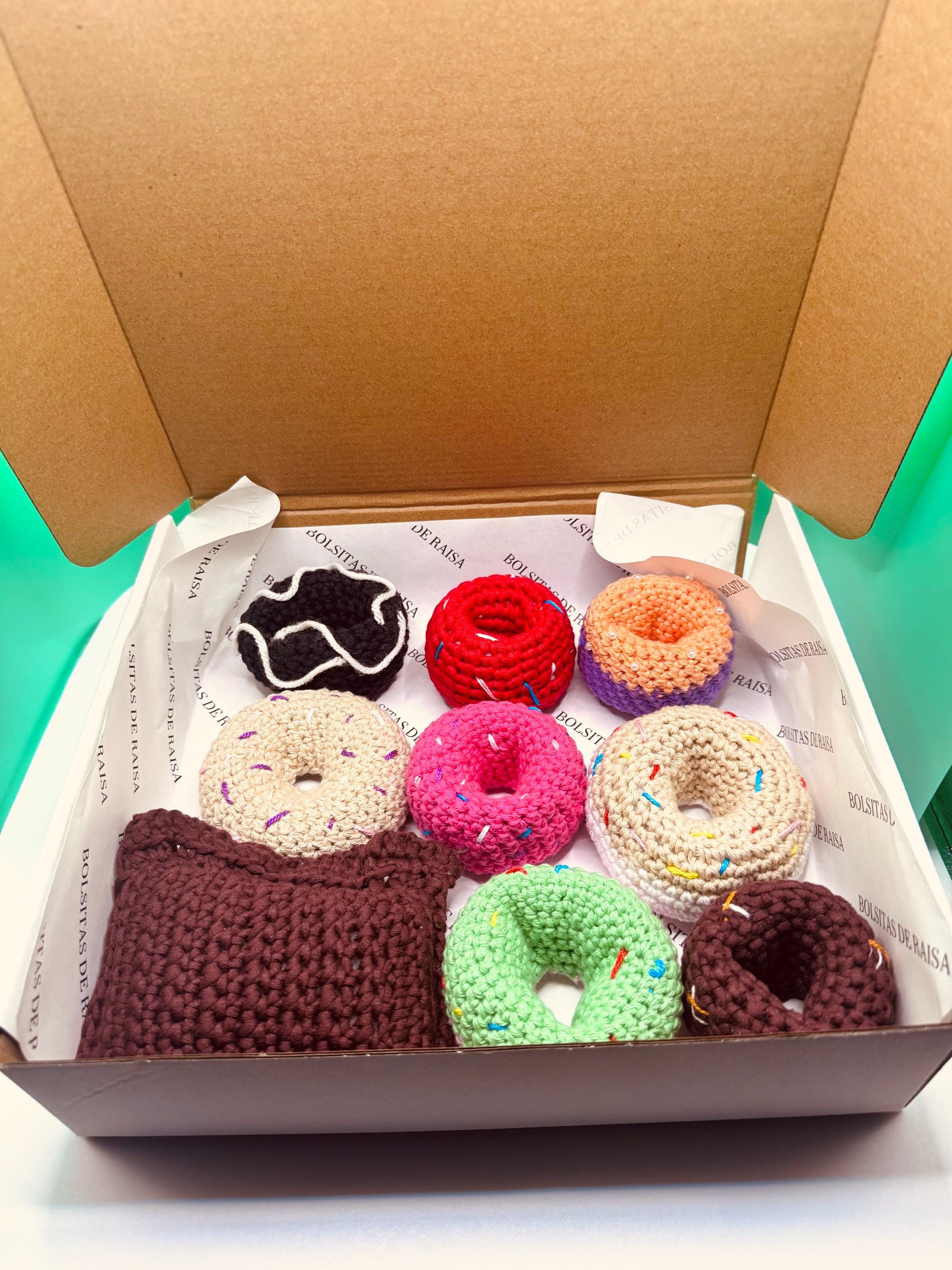 Handmade Crocheted Donut Charm | Kawaii Food Accessory, Bag Keychain Gift